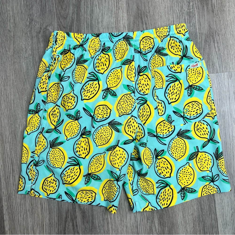 RSVLTS Hybrid Shorts Lemon Tropical Swim Trunks Men’s Size Small Unlined 7” - Picture 2 of 8